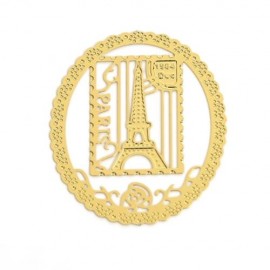 HOLLOW OUT METAL BOOKMARK MINI LACE STATIONERY (COPPER COLOR)