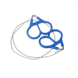 AOTU EMERGENCY SURVIVAL STAINLESS STEEL WIRE SAW GEAR (BLUE)