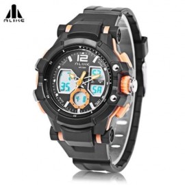 ALIKE AK16123 MALE DUAL MOVT QUARTZ DIGITAL SPORT WATCH CHRONOGRAPH CALENDAR MEN WRISTWATC
