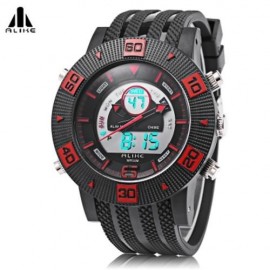 ALIKE AK14107 QUARTZ DIGITAL MEN WATCH CALENDAR CHRONOGRAPH ALARM MALE WRISTWATCH (RED)