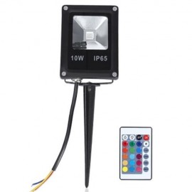 WATERPROOF LED FLOOD LIGHT WITH REMOTE CONTROLLER (BLACK)
