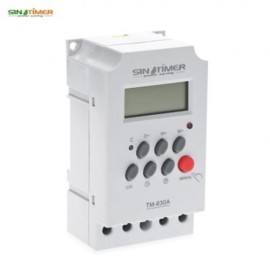 SINOTIMER 12V 24 HOURS PROGRAMMABLE MINI TIME SWITCH (WHITE)