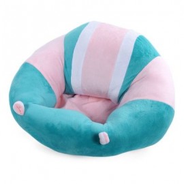 Portable Soft Sofa Floor Seat Cute Cushion Plush Kids Toy (BLUE AND PINK)