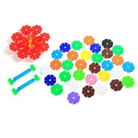 MOCAI 1000PCS MULTICOLOR PLASTIC SNOWFLAKE BUILDING BLOCKS (COLORMIX)