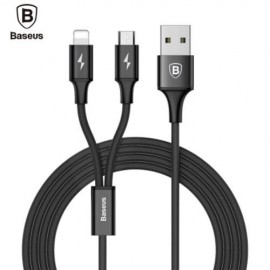 BASEUS RAPID SERIES MICRO USB 8 PIN CHARGING DATA CABLE 1.2M (BLACK)