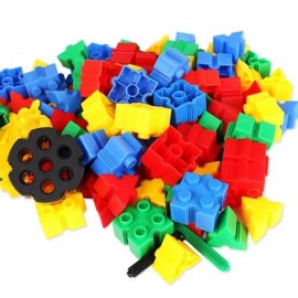 KIDS 60PCS 3D BRICKS BUILDING BLOCKS CREATIVE EDUCATIONAL TOY (COLORMIX)