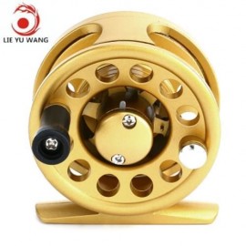 LIE YU WANG 1   1BB ICE FLYING RAFT FISHING FLY FISH REEL WHEEL (GOLDEN)