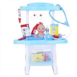 RANXIAN LUXURY SIMULATION DOCTOR NURSE TOOLS KIT FOR CHILDREN (BLUE)