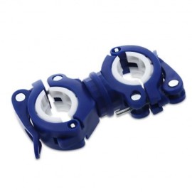 CYCLING 360 DEGREE ROTATING PUMP LIGHT HANDLEBAR HOLDER (BLUE AND WHITE)