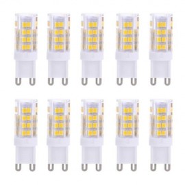LIGHTME 10PCS G9 AC 110V 3W SMD 2835 51 LEDS BULB LIGHT ENERGY SAVING LAMP (WARM WHITE LIG