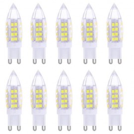 LIGHTME 10PCS G9 AC 110V 3W SMD 2835 LED BULB WITH 51 LEDS (COOL WHITE LIGHT)