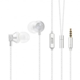 JUSTNEED M3 STEREO WIRED IN-EAR EARPHONES (SILVER)