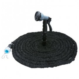 Expandable Garden Hose Pipe with 8 in 1 Spray Gun (BLACK)