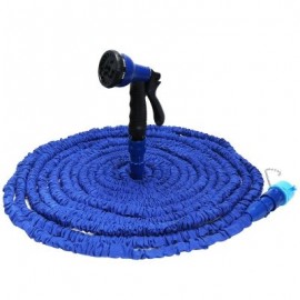 Expandable Garden Hose Pipe With 8 In 1 Spray Gun (BLUE)