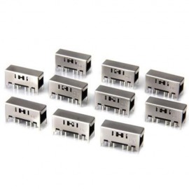 SK - 24F01 DC 50V 0.5A 4MM SLIDE SWITCH DIY PARTS - 10PCS (SILVER)