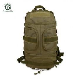 PROTECTOR PLUS 35L OUTDOOR CYCLING CLIMBING MILITARY BACKPACK (GREEN BROWN)