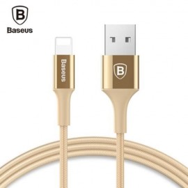 BASEUS SHINING 8 PIN CABLE CHARGING DATA CORD WITH JET METAL (LUXURY GOLD COLOR)
