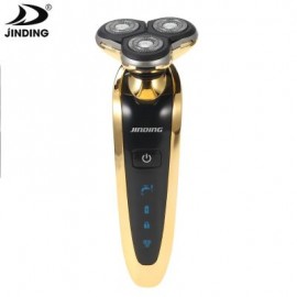 JINDING RQ8508C Three Blades Electric Shaver 4D Floating Safe Razor (GOLDEN)