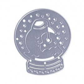 MOON PATTERN METAL DIY CUTTING DIE STENCIL (SILVER)