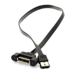 CY SA-022 1M POWER ESATA MALE TO FEMALE EXTENSION CABLE (BLACK)