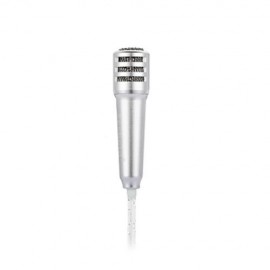 YESHOLD WIRED STEREO HIFI EARPHONES WITH MINI MIC FOR KARAOKE (SILVER)