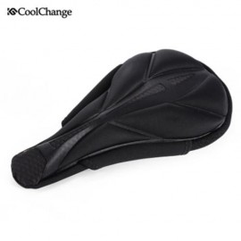 COOLCHANGE BREATHABLE BIKE CYCLING SADDLE SEAT CUSHION COVER (BLACK)