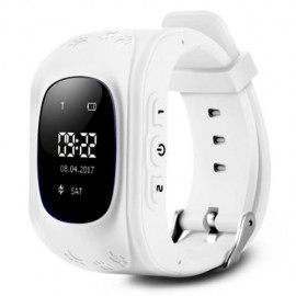 Q50 CHILDREN OLED DISPLAY GPS INTELLIGENT WATCH TELEPHONE (WHITE)
