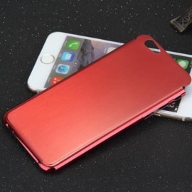 BRUSHED BACK COVER CASE FOR IPHONE 6 - 4.7 INCHES (RED)
