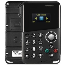 AIEK M8 0.96 INCH 4.8MM CARD MOBILE PHONE (BLACK)