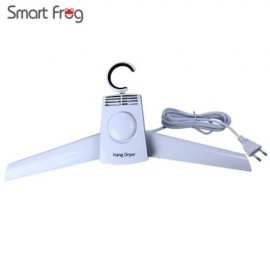 SMART FROG 2 IN1 FOLDING CLOTHES DRYING HANGER SHOES DRYER (WHITE)