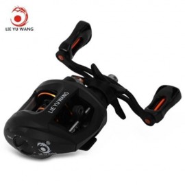 LIE YU WANG LC 10   1 BEARINGS FISHING REEL WATER DROP WHEEL (BLACK)