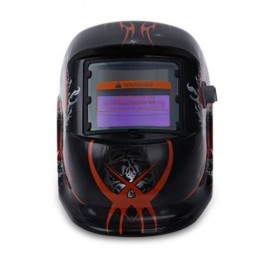 TIGER PATTERN SOLAR POWER AUTO DARKENING WELDING HELMET (BLACK)
