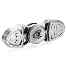 ZINC ALLOY GYRO STYLE STRESS RELIEVER PRESSURE REDUCING TOY FOR OFFICE WORKER (SILVER)