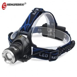SHENGFEIHUO LED T6 HARD LIGHT ZOOM RECHARGEABLE HEAD LAMP (BLACK)