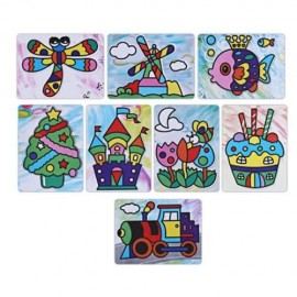 STICKY PAINTING EDUCATIONAL DIY HANDMADE TOY FOR CHILDREN (COLORFUL)