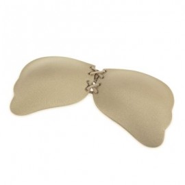 Wings Shape Sexy Lace-up Silicone Invisible Bra (NUDE)