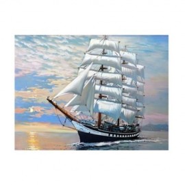 SAILING VESSEL DIY DIGITAL OIL HAND PAINTING WALL DECOR (COLORMIX) SAILING VESSEL DIY DIGITAL OIL HAND PAINTING WALL DECOR (COLORMIX)