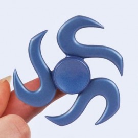 STRESS RELIEF FOCUS TOY METAL FINGER GYRO (OCEAN BLUE)