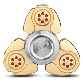 TITANIUM ALLOY GYRO STRESS RELIEVER PRESSURE REDUCING TOY FOR OFFICE WORKER (GOLDEN)