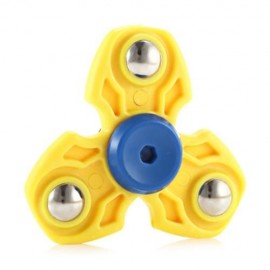 ABS DURABLE GYRO STRESS RELIEVER PRESSURE REDUCING TOY FOR OFFICE WORKER (YELLOW)