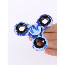 STRESS RELIEF FIDDLE TOY CAMOUFLAGE FINGER SPINNER (BLUE CAMOUFLAGE)