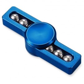 STRESS RELIEF TOY METAL BALLS GYRO FINGER SPINNER (BLUE)