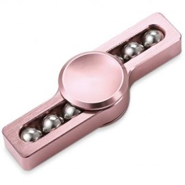 STRESS RELIEF TOY METAL BALLS GYRO FINGER SPINNER (PINK)