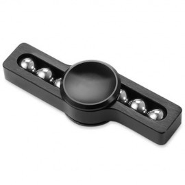 STRESS RELIEF TOY METAL BALLS GYRO FINGER SPINNER (BLACK)