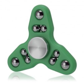 TRIANGLE GYRO STYLE STRESS RELIEVER PRESSURE REDUCING TOY FOR OFFICE WORKER (GREEN)