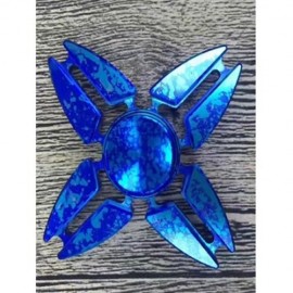 FOUR LEAVES DART SHAPE FOCUS TOY FIDGET SPINNER (BLUE)