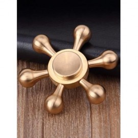 STRESS RELIEF TOY METAL RUDDER FIDGET SPINNER (COPPER COLOR)