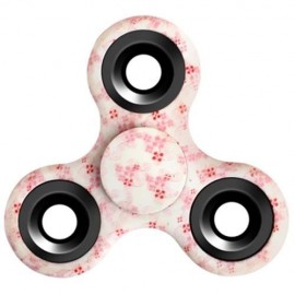 STRESS RELIEF TOY TRIANGLE PATTERNED FIDGET SPINNER (PINK)