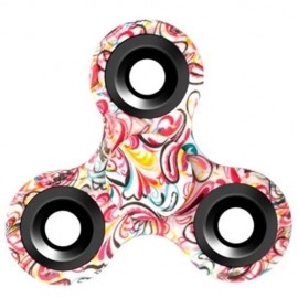 STRESS RELIEF TOY TRIANGLE PATTERNED FIDGET SPINNER (COLORMIX)