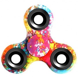 STRESS RELIEF TOY TRIANGLE PATTERNED FIDGET SPINNER (RED)